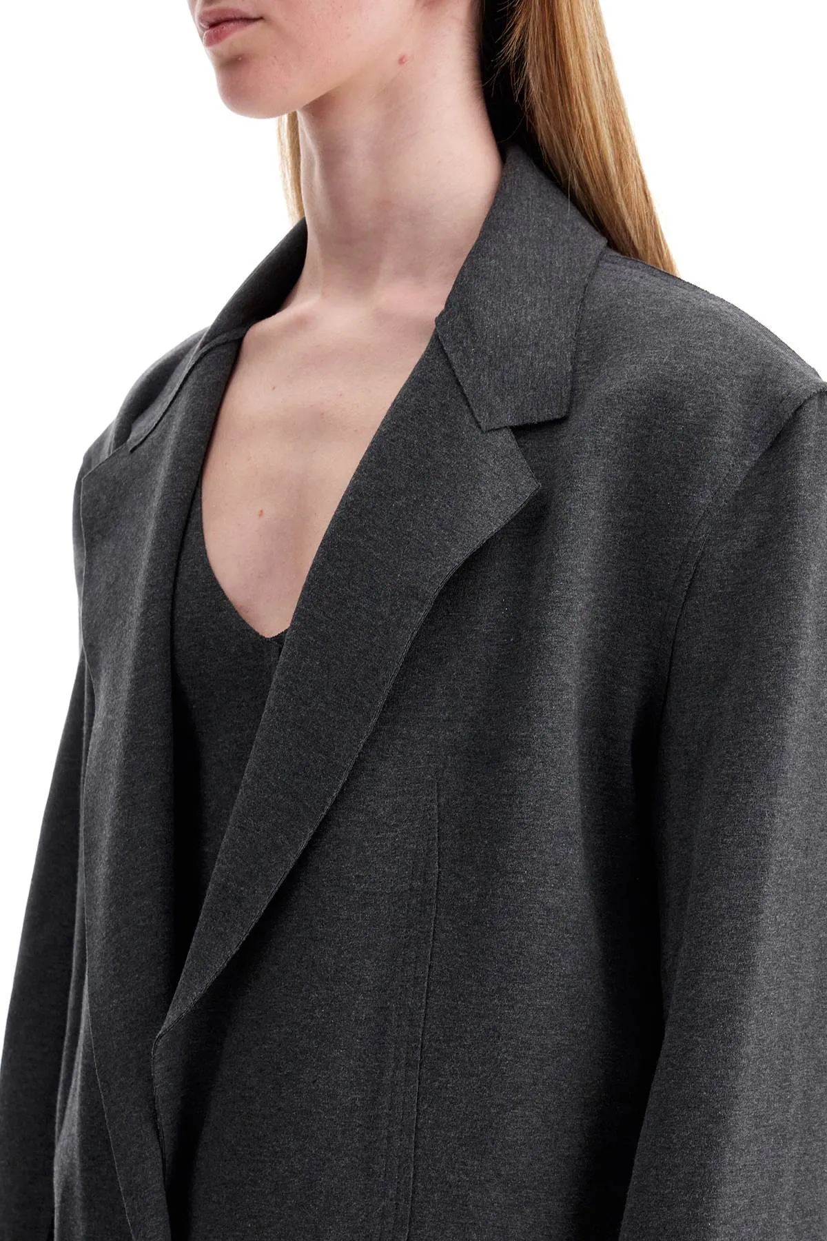 "oversized jersey bl ST3244TEF77184 DARK HEATHER GREY