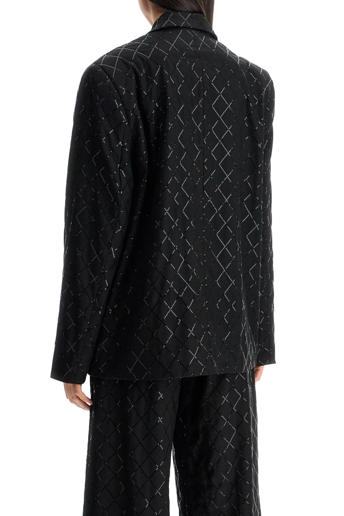 "oversized sequin 113325100 BLACK
