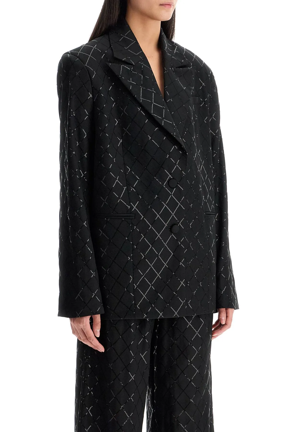 "oversized sequin 113325100 BLACK