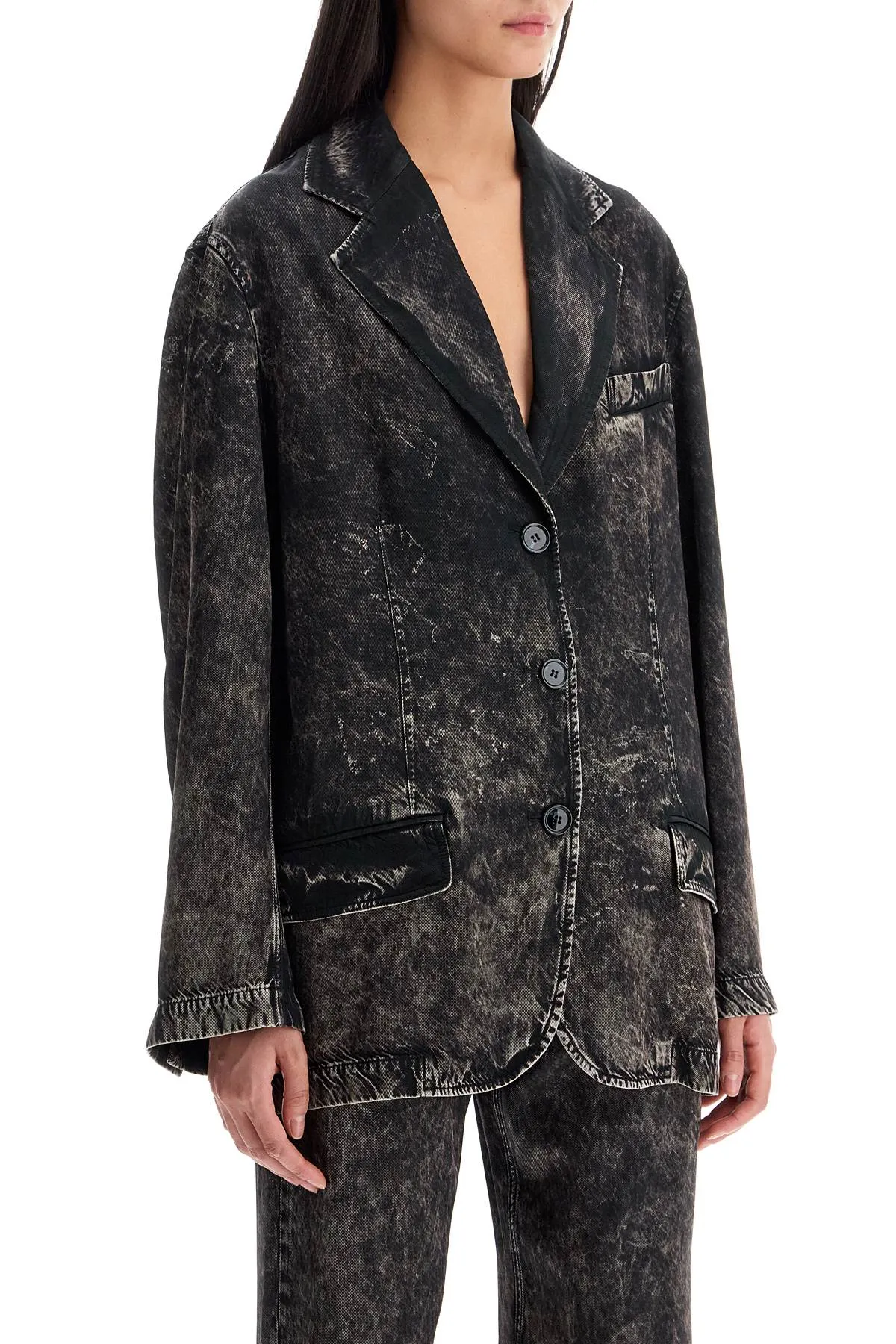 "viscose trompe l AH0296 BLACK/BEIGE