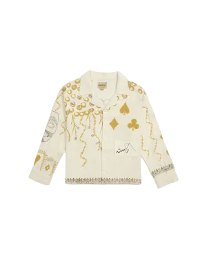 "WONDERLAND" BLOCKPRINT BUTTON DOWN