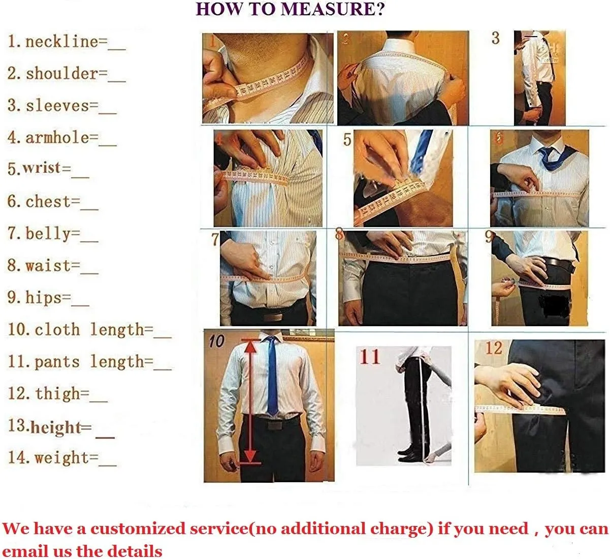 QZI Men's Slim Fit Suit Three Piece Notch Lapel Two Buttons Tux for Business