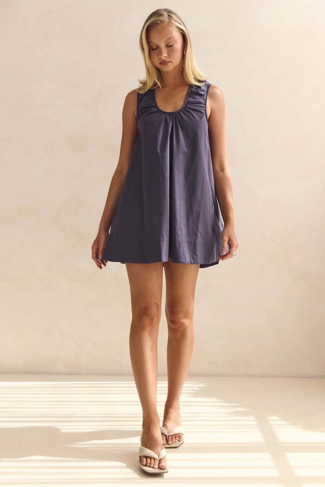 Calm Outfit Raelle Mini Dress (Grey)