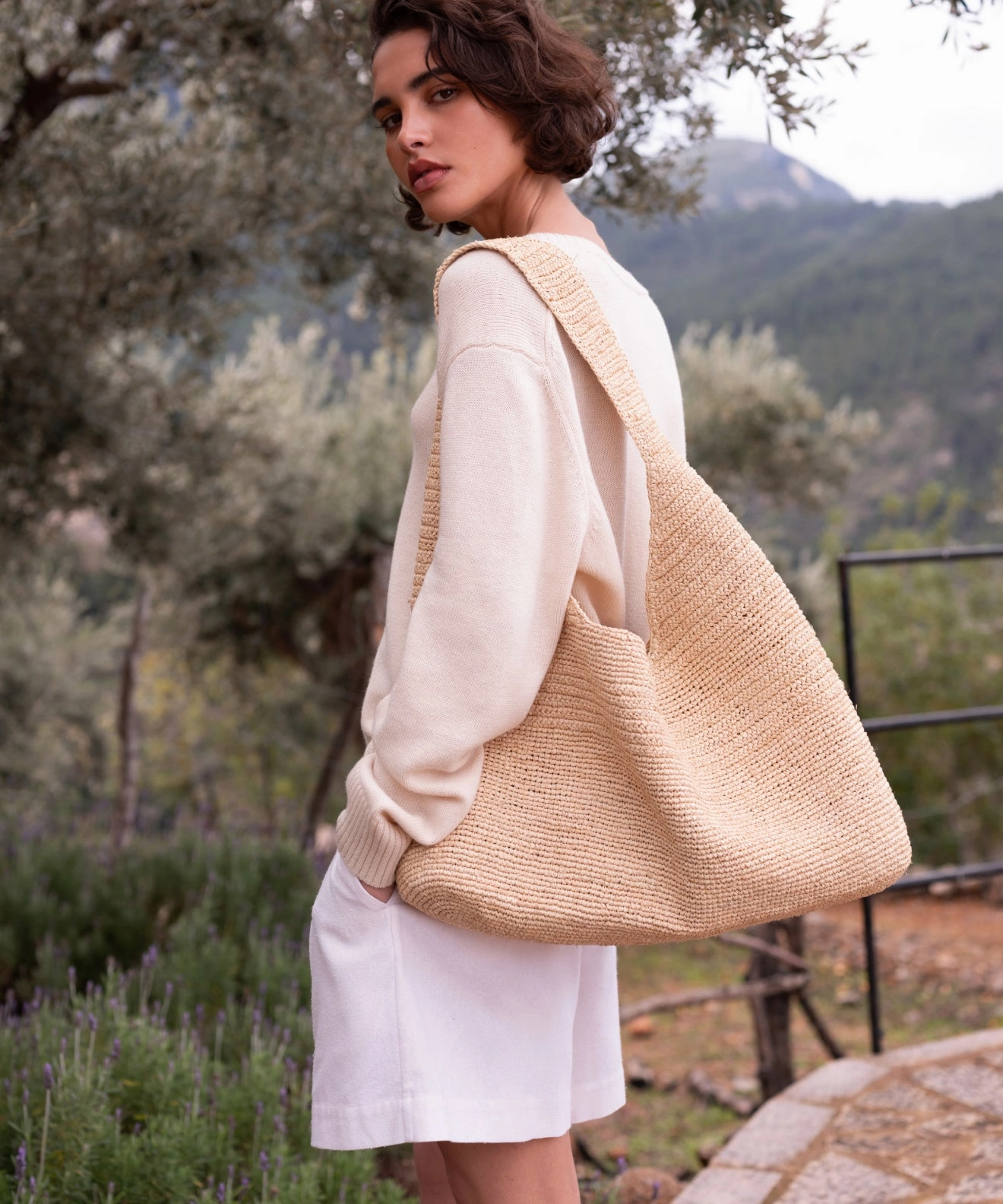 Soft-touch Raffia Isla Bag