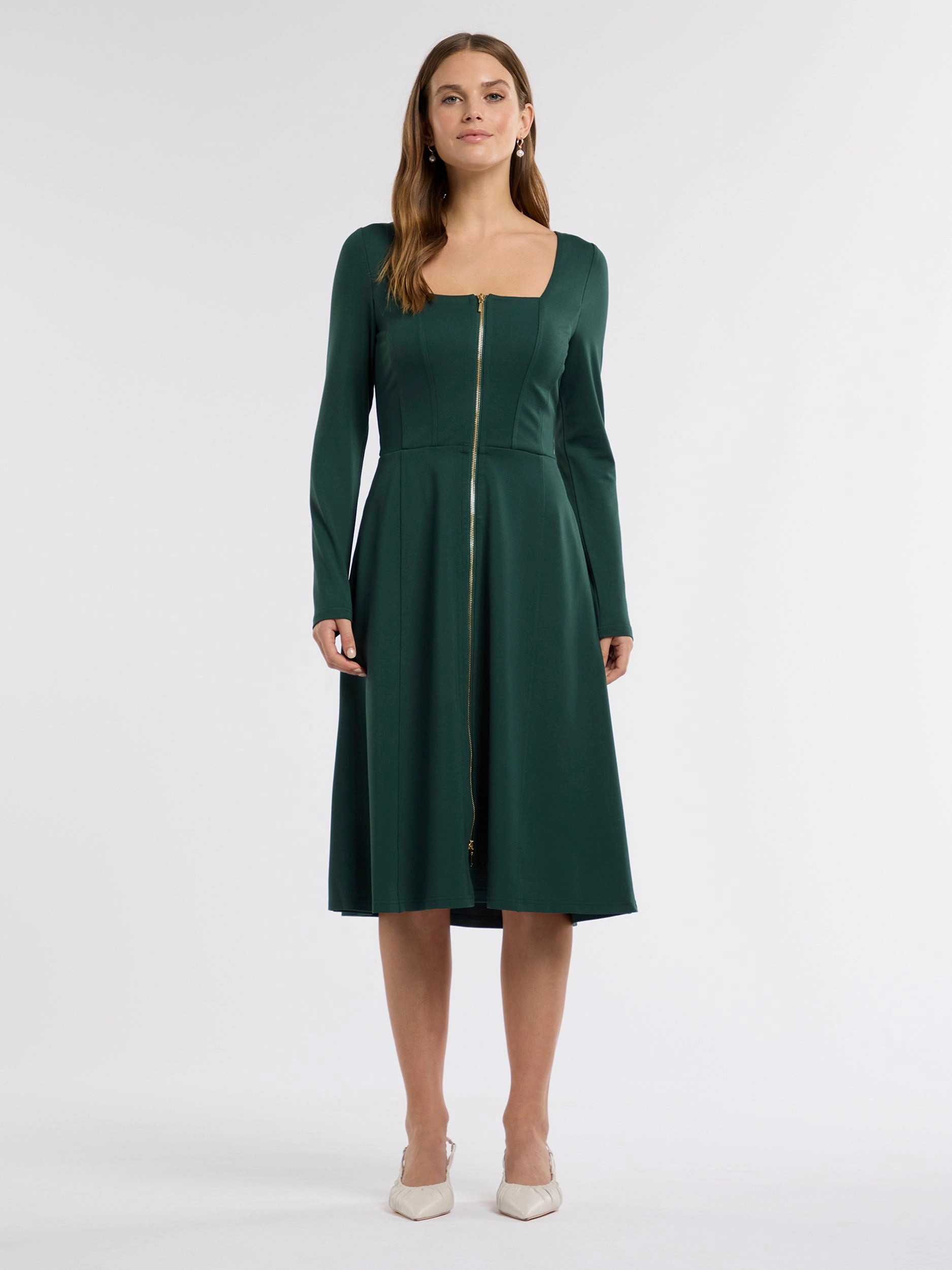 Sofie Ponte Dress Fitted Shape