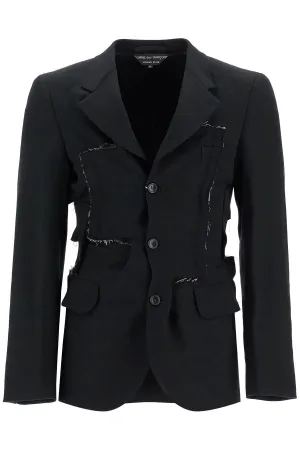 reconstructed effect jacket PN J012 BLACK