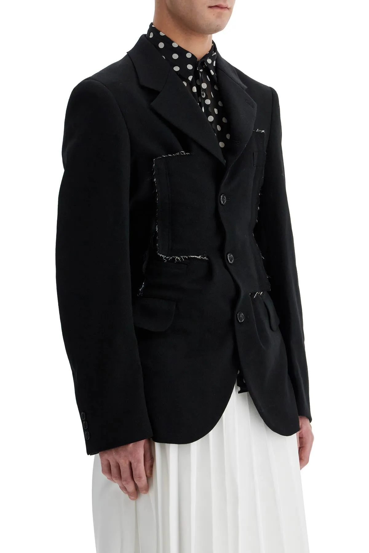 reconstructed effect jacket PN J012 BLACK