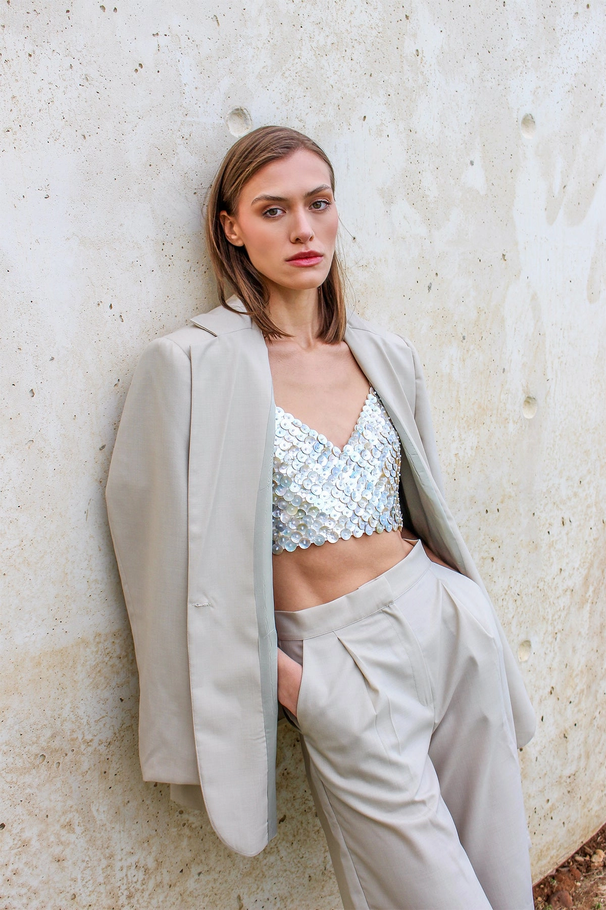 QuickDry Technology Soft Material Ecorces De Cerisiers Top