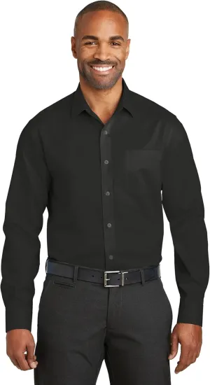 Red House Slim Fit Non-Iron Twill Shirt. RH80 Black