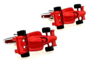 Red Racing Car Cufflinks