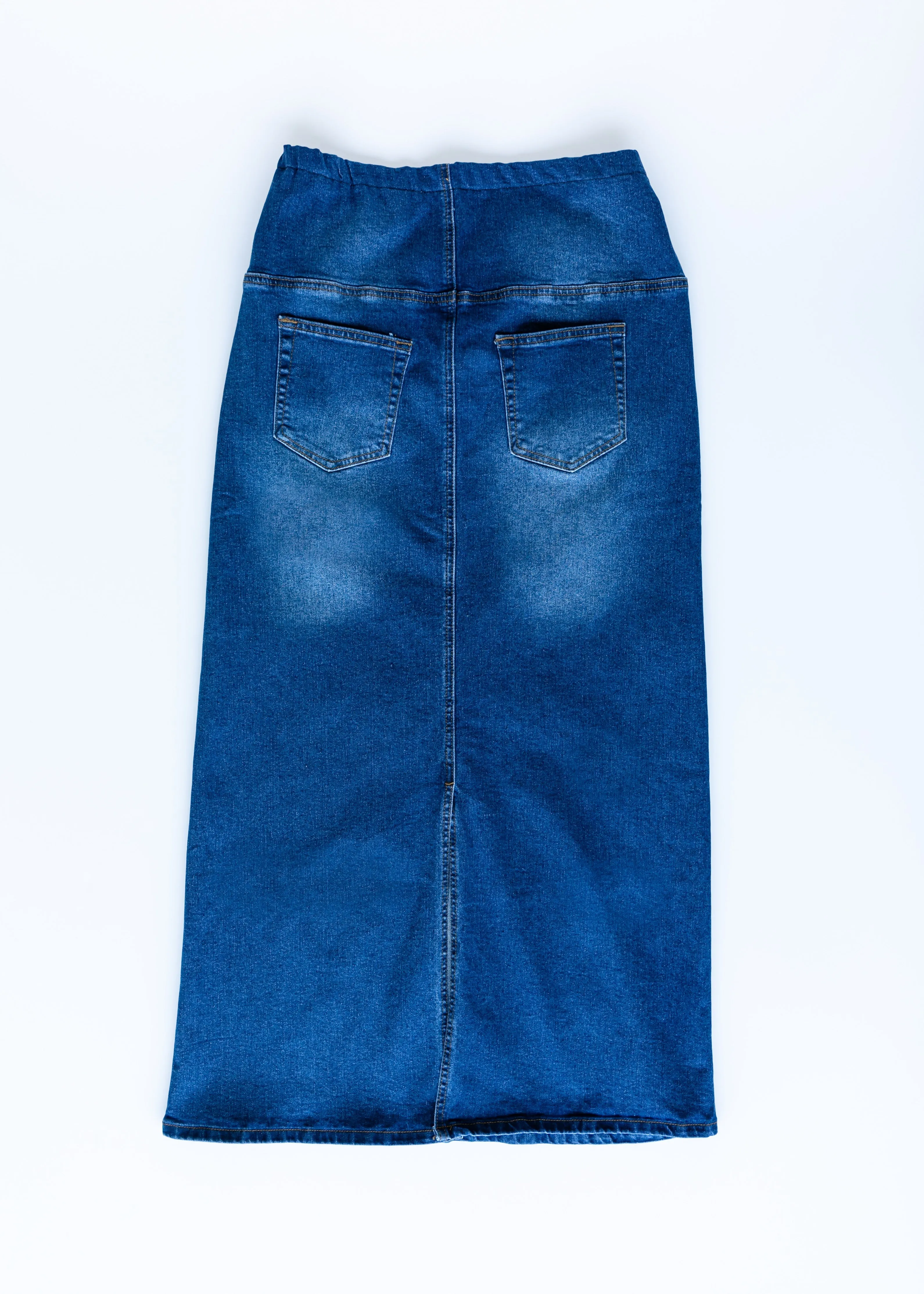 Reece Maternity Long Denim Skirt - FINAL SALE