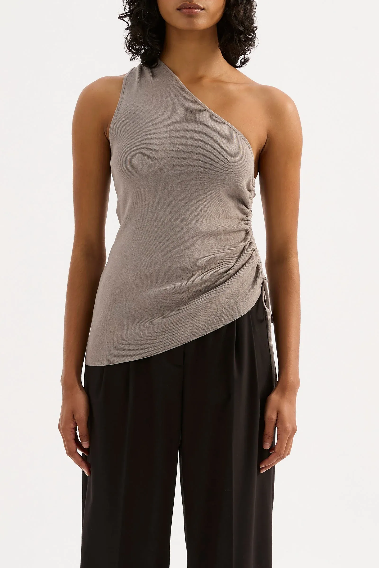 Airflow Mesh Lining Ultra Soft Texture Yumi Knit Top