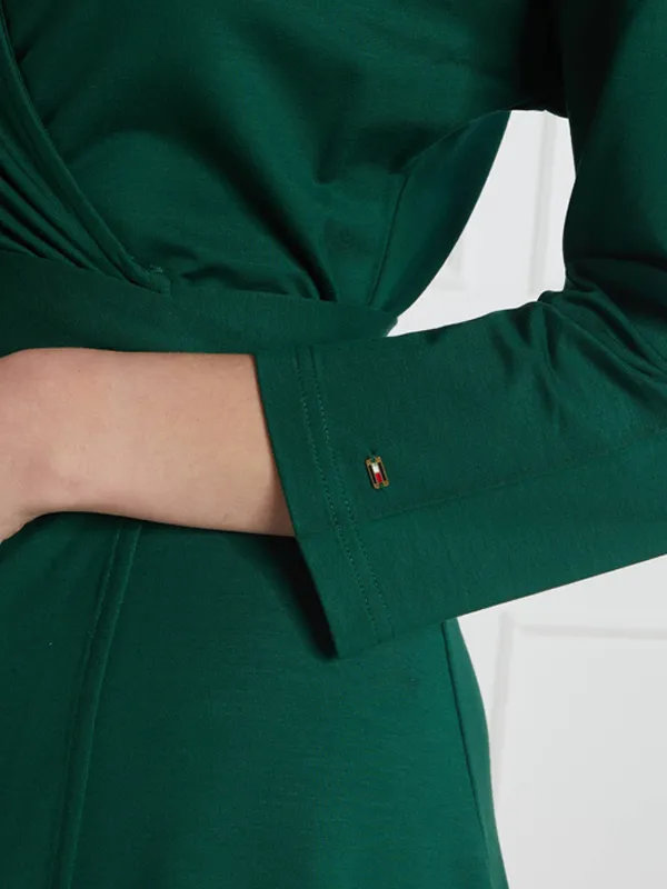 Reg Visc Wrap Knee Dress 7/8