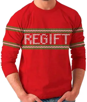 Regift Holiday Present Tacky Ugly Christmas Xmas Sweater