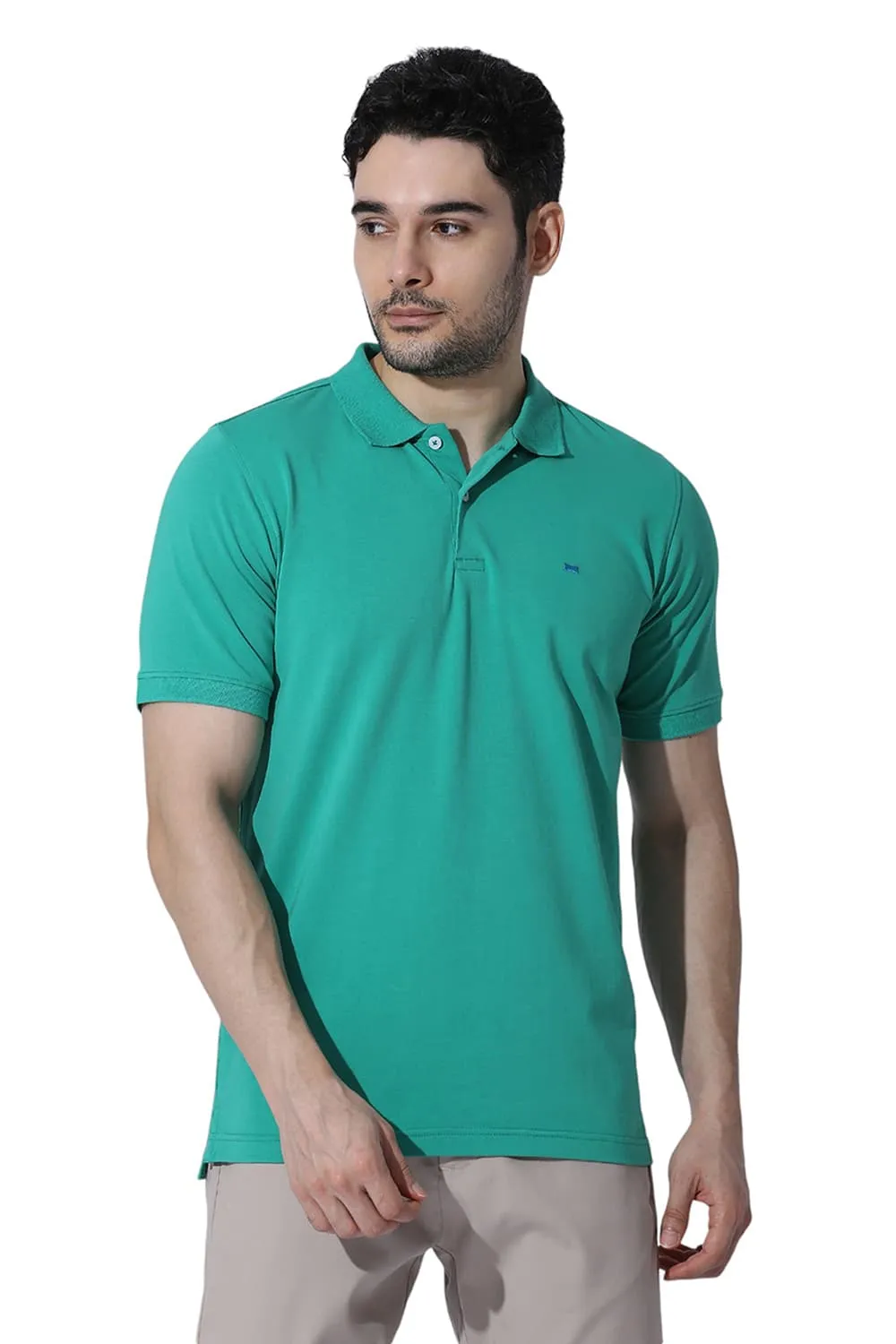 Regular Fit Cotton Solid Polo T-Shirts