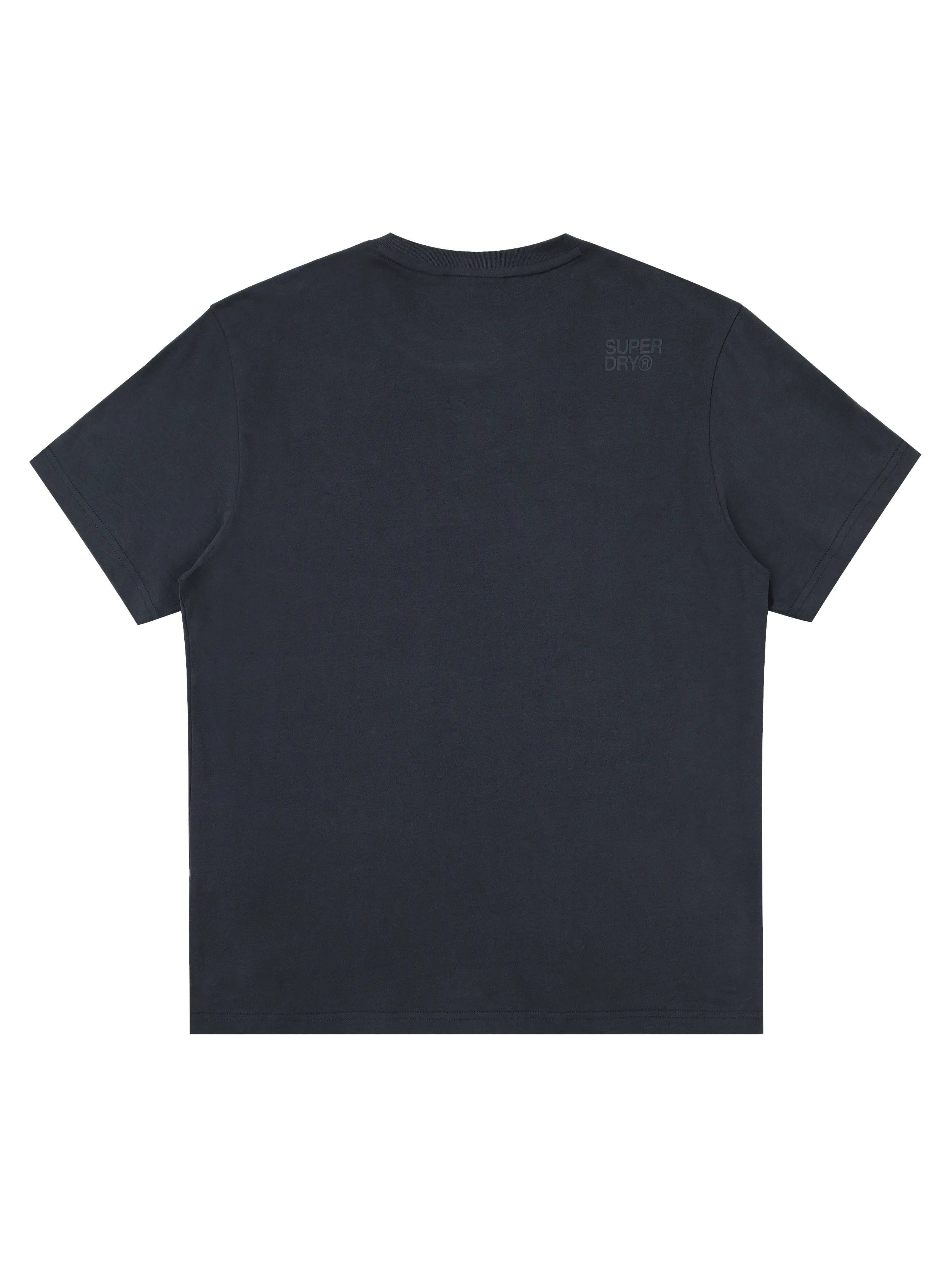Regular Fit Vintage Big Logo Half T-Shirts - Navy