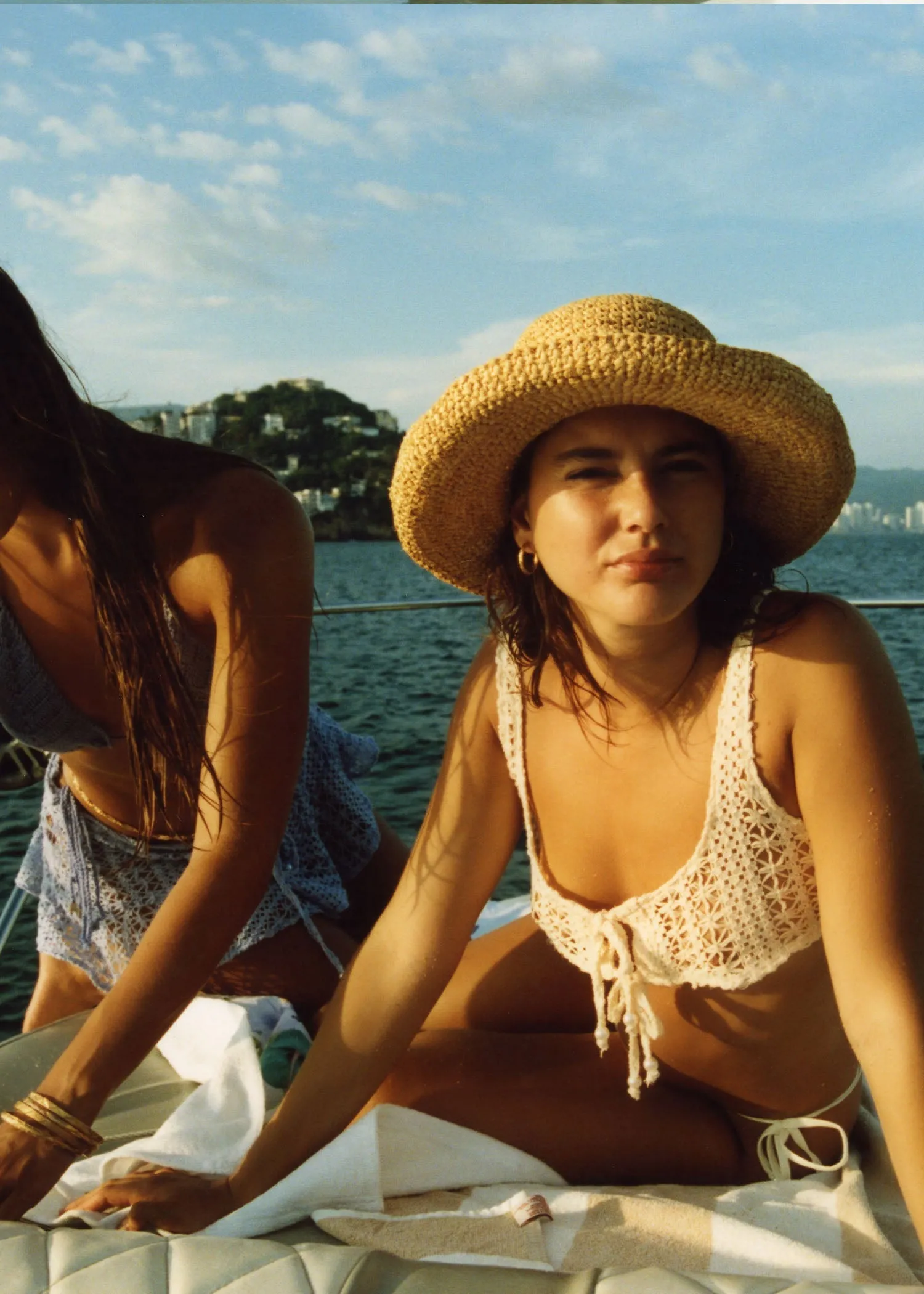 Chica Bralette Top | Beige Crochet Quick Release Fastener Casual dress