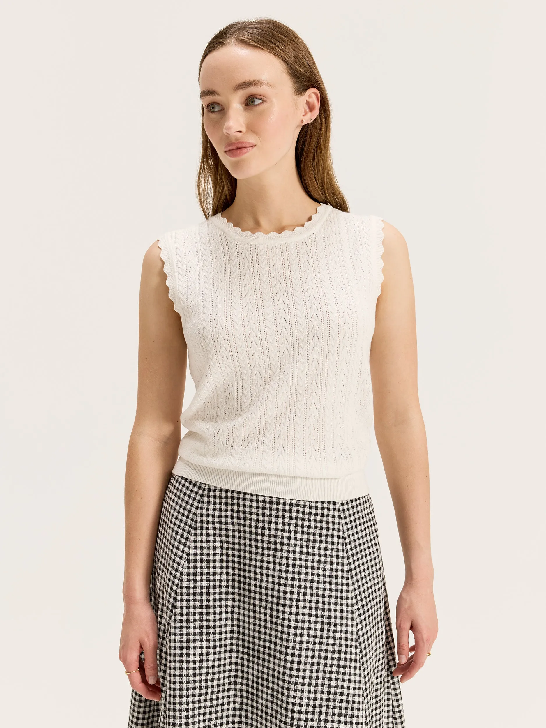 ComfortStretchFit TearResistantWeave Kim Knit Top