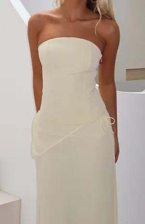 Bye Girl Strapless Bustier Butter Lined interior Polka Dot