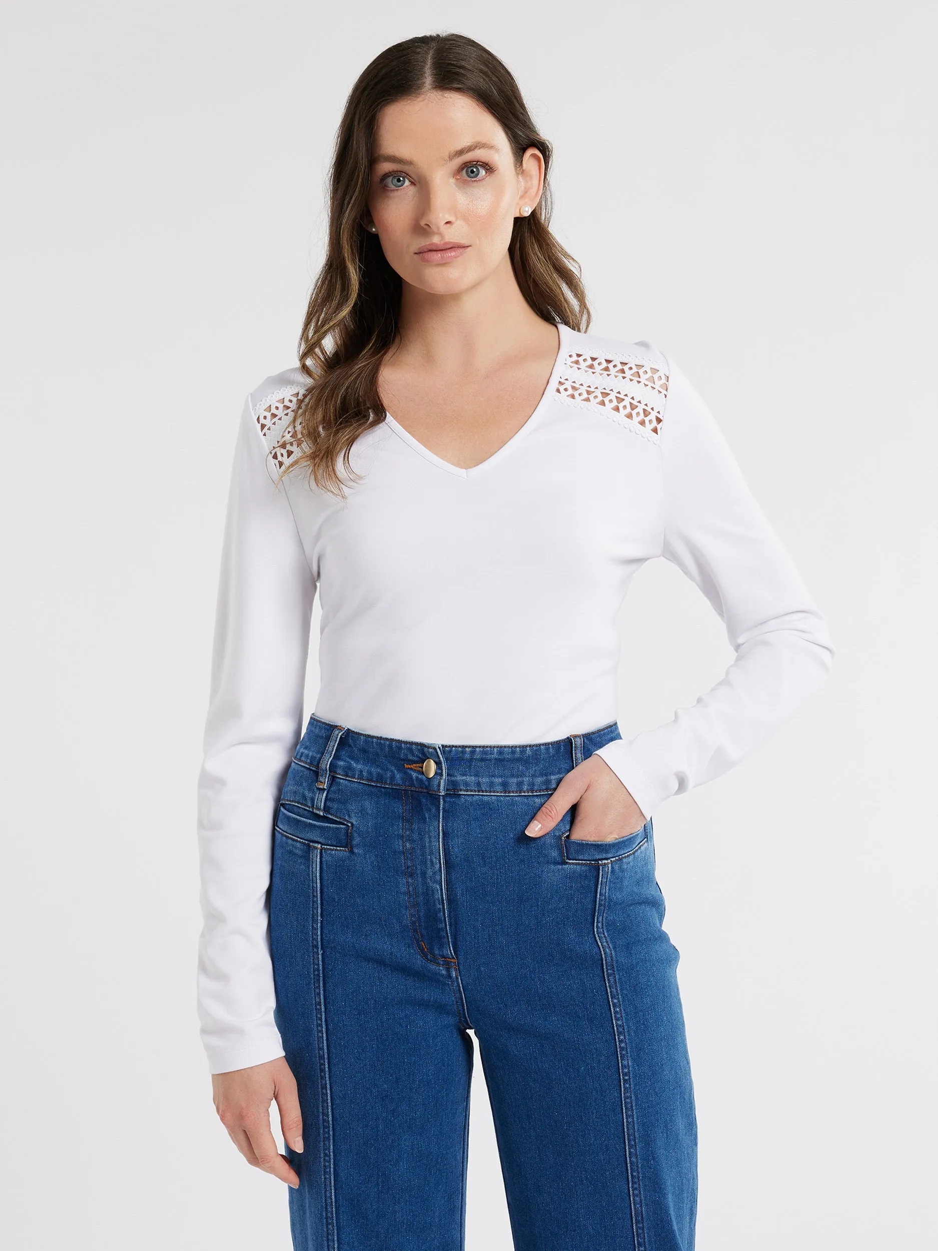 Printed Hoodie Julianna Top