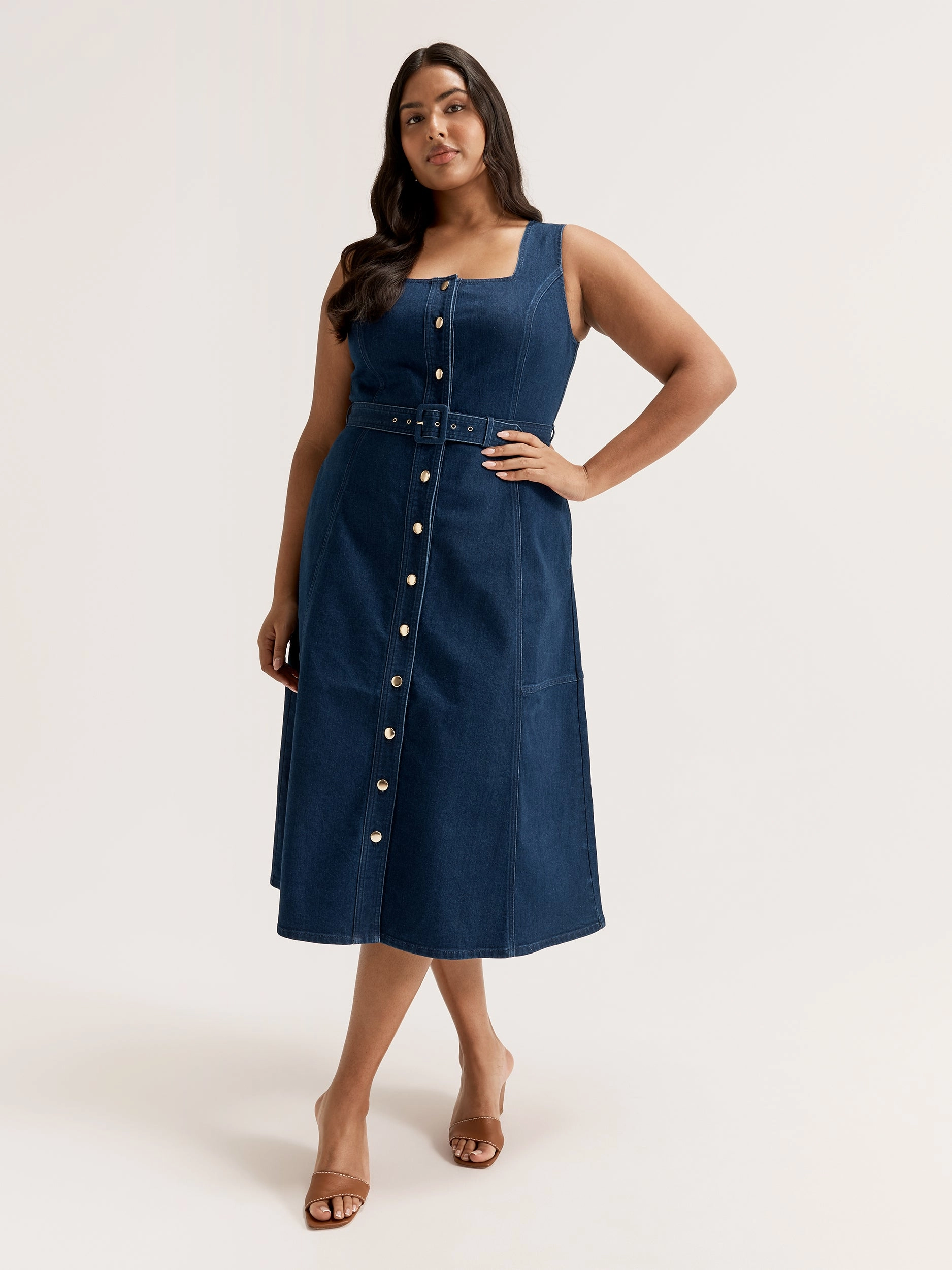 Fresh Motion Jagger Denim Dress
