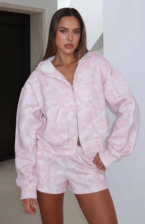 Hiding Away Lounge Shorts Pink Camo Breathable Honeycomb Weave Compression Fit Technology