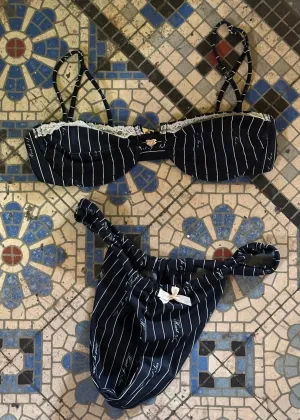 Belle Ch??rie Underwire Bikini Top | Pinstripe FlexibleKnit