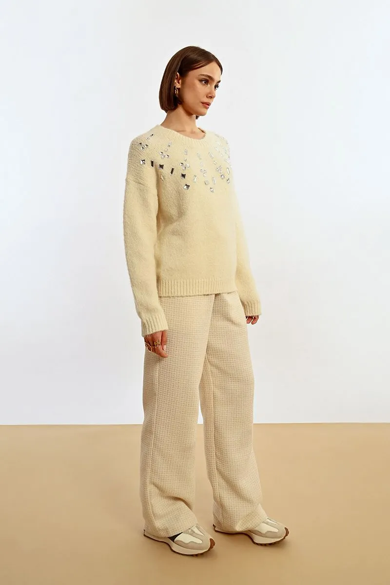 Slub Texture Basic Style Remi Sweater