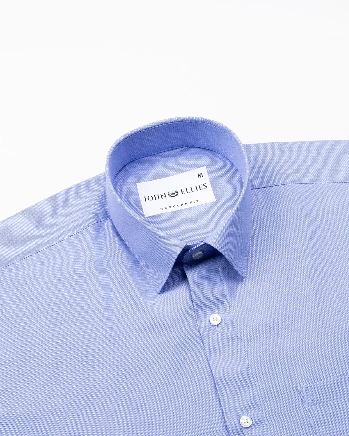 Renato Privilege Ciel Blue Plain Oxford Cotton Shirt