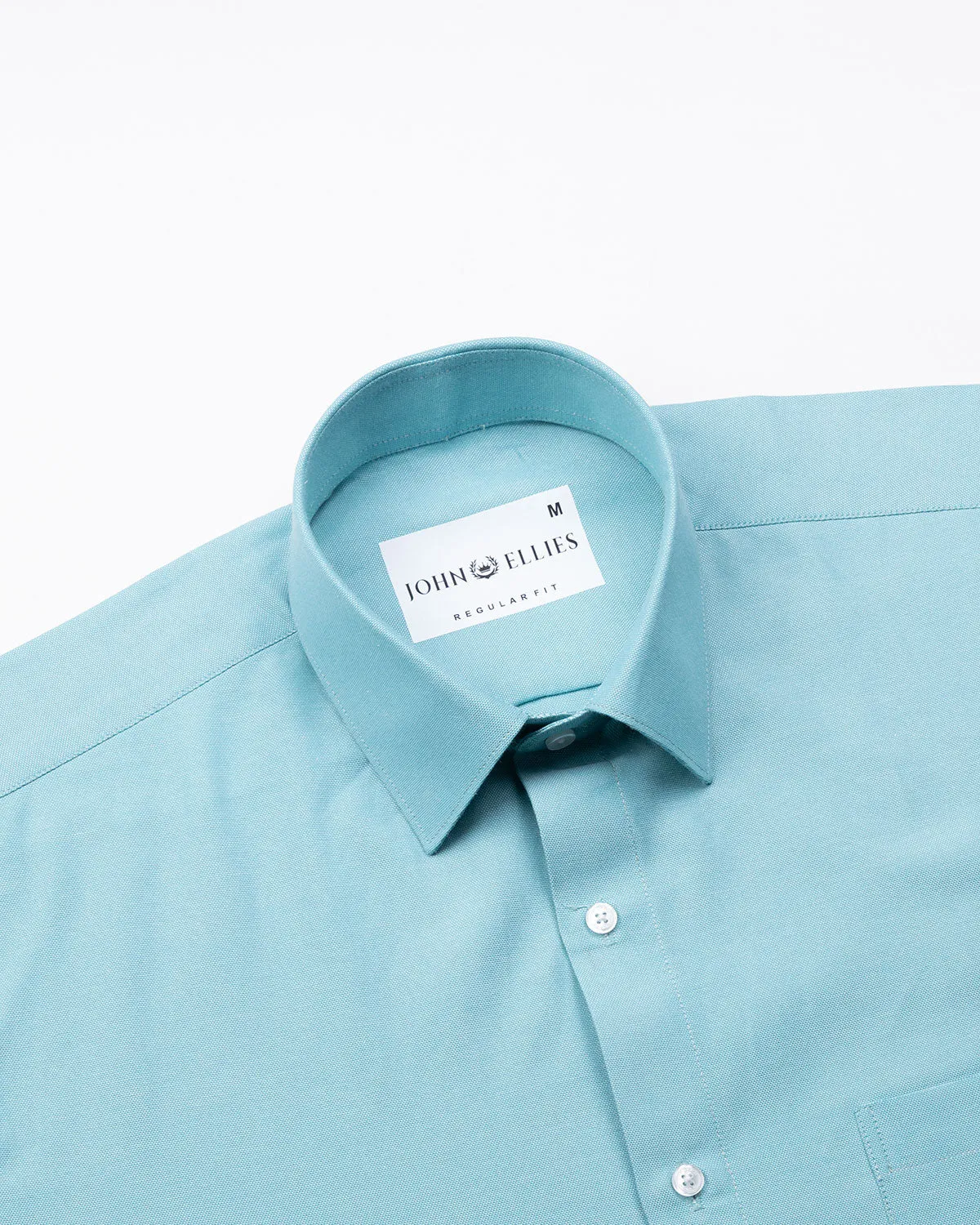 Renato Privilege Turquoise Blue Plain Oxford Cotton Shirt