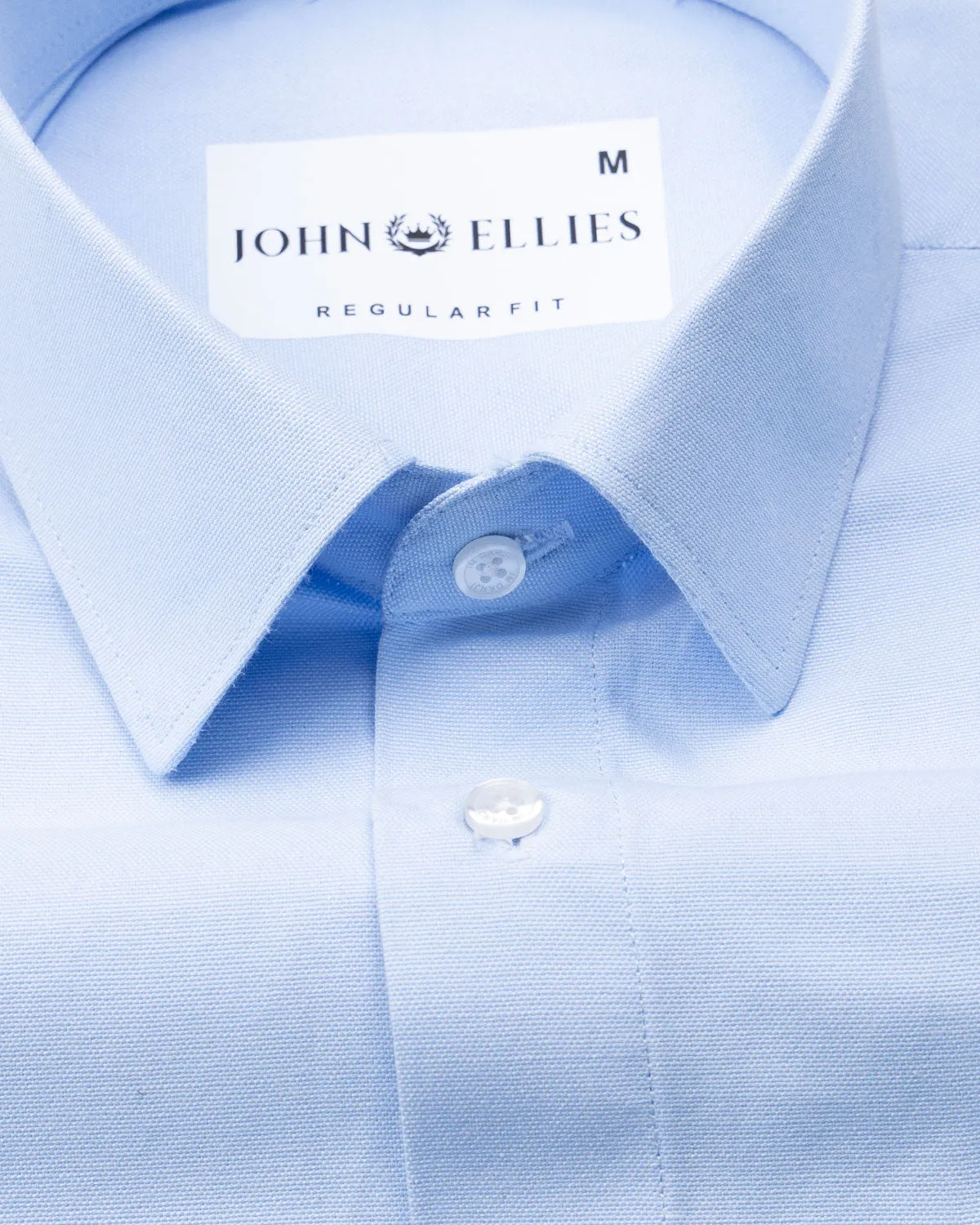 Renato Privilege Zerua Sky Plain Oxford Cotton Shirt