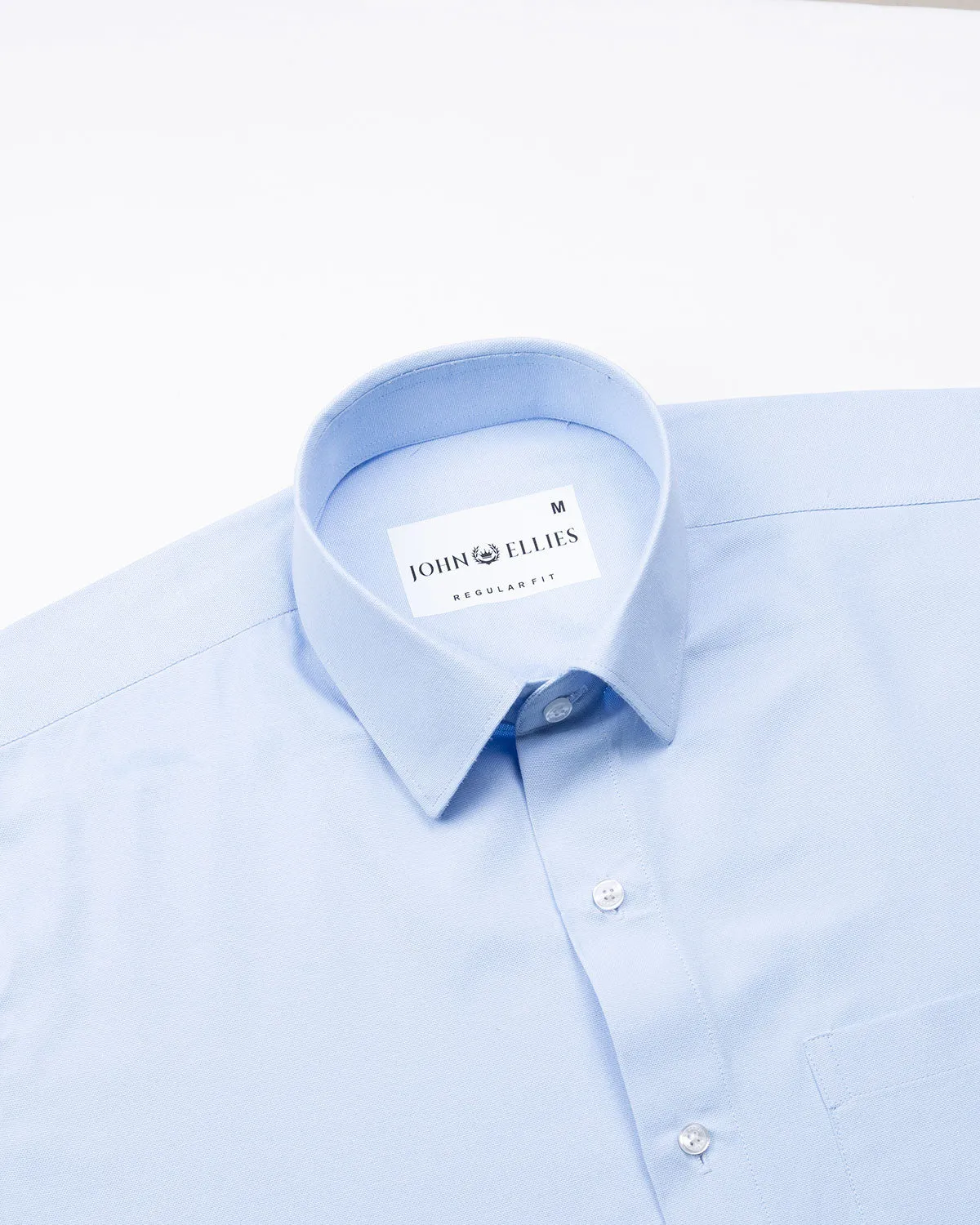 Renato Privilege Zerua Sky Plain Oxford Cotton Shirt