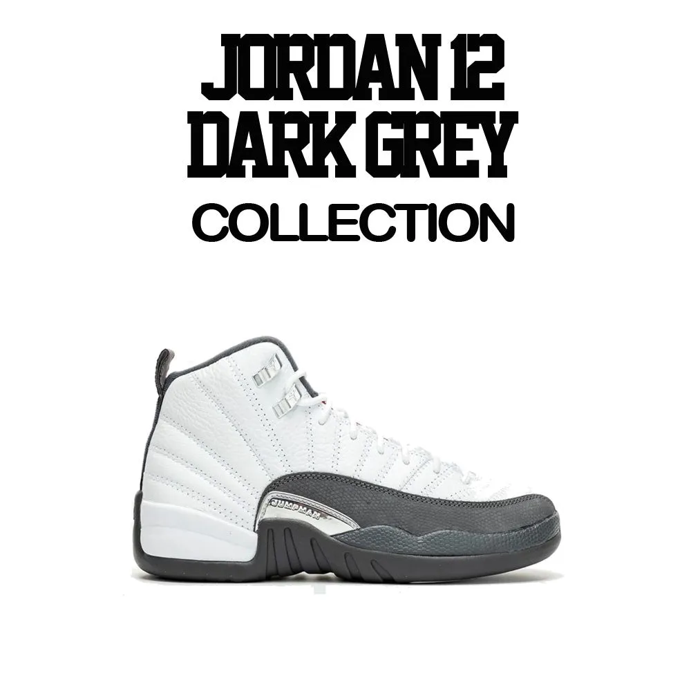 Retro 12 Dark Grey Checkered Shirt