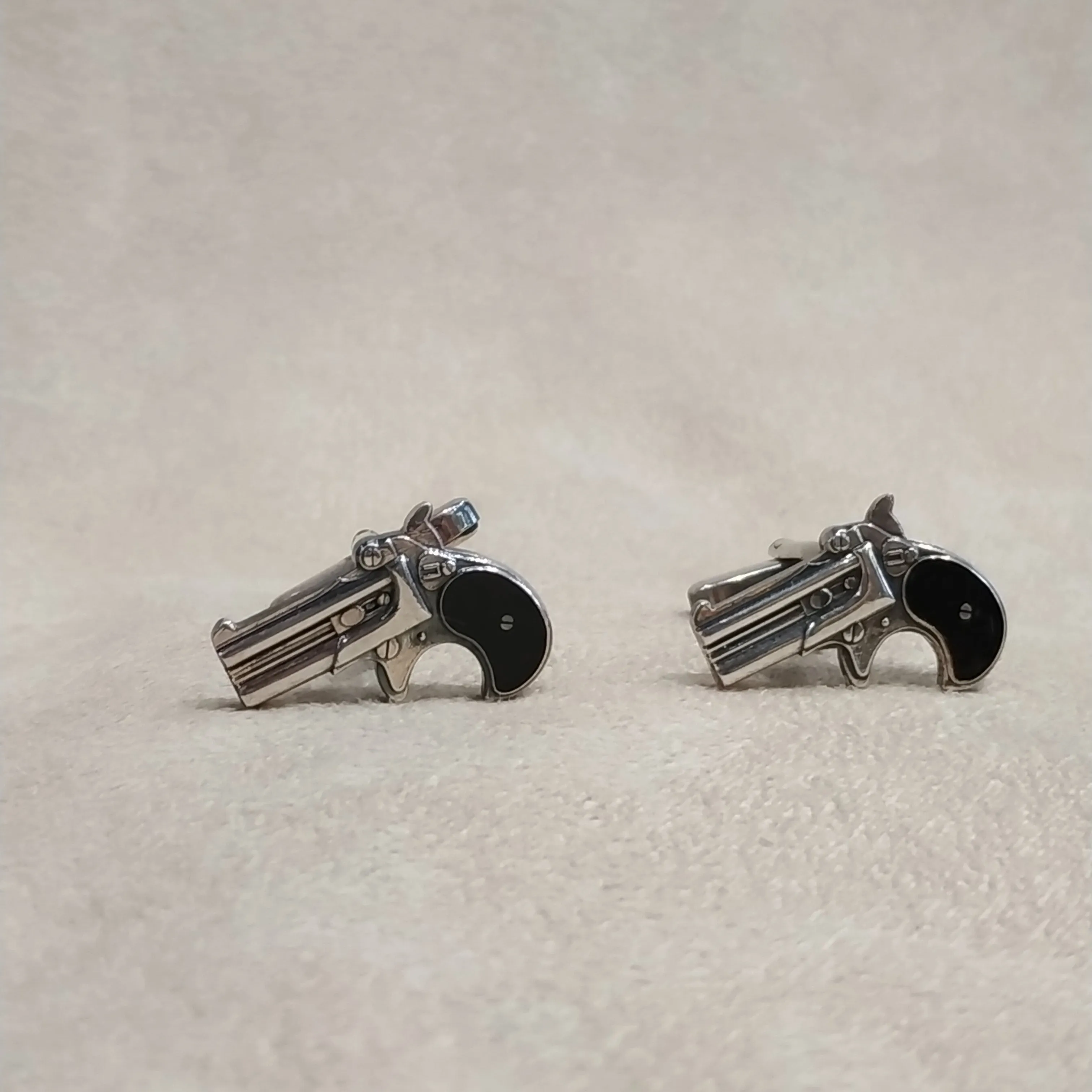 Revolver Pistol Cufflinks