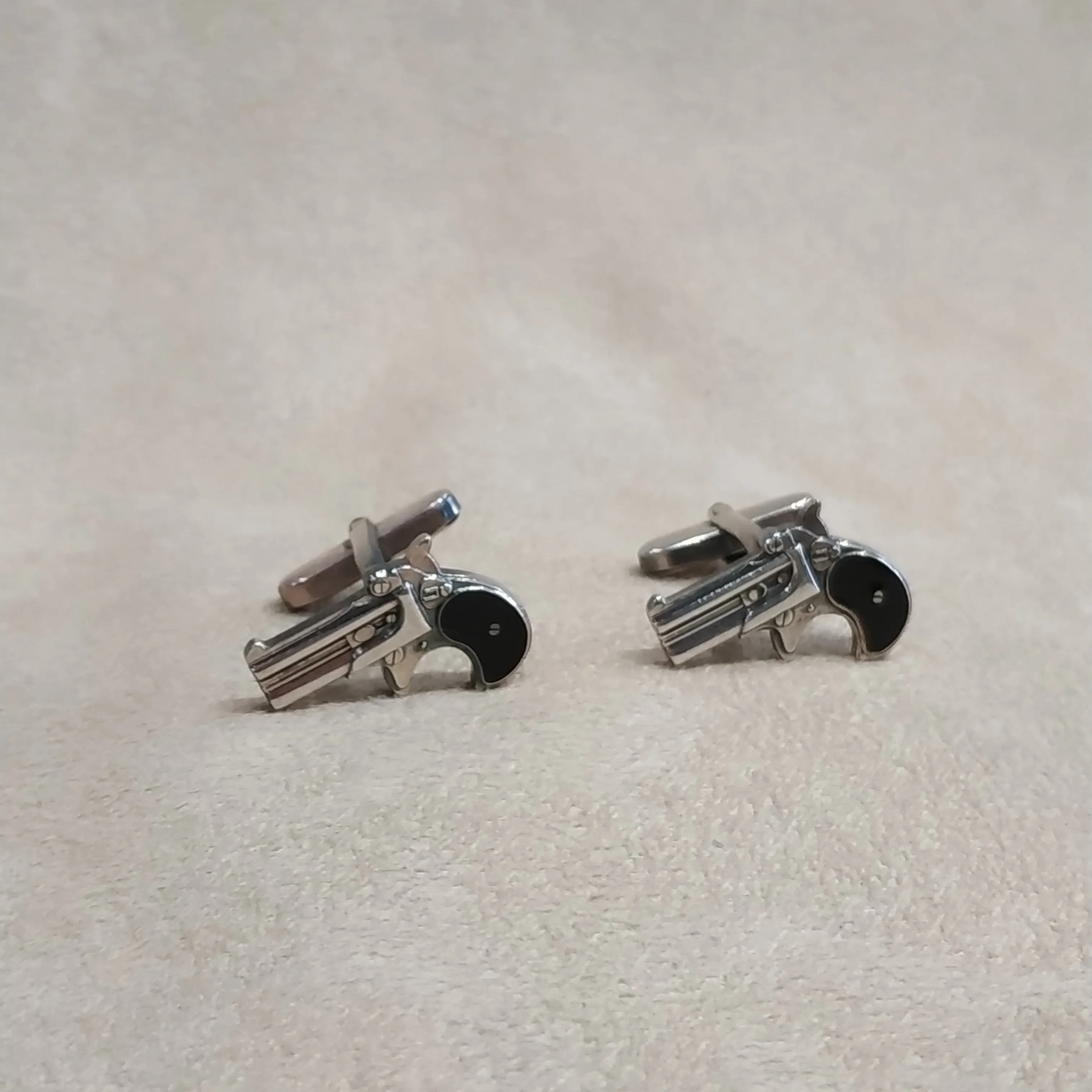 Revolver Pistol Cufflinks