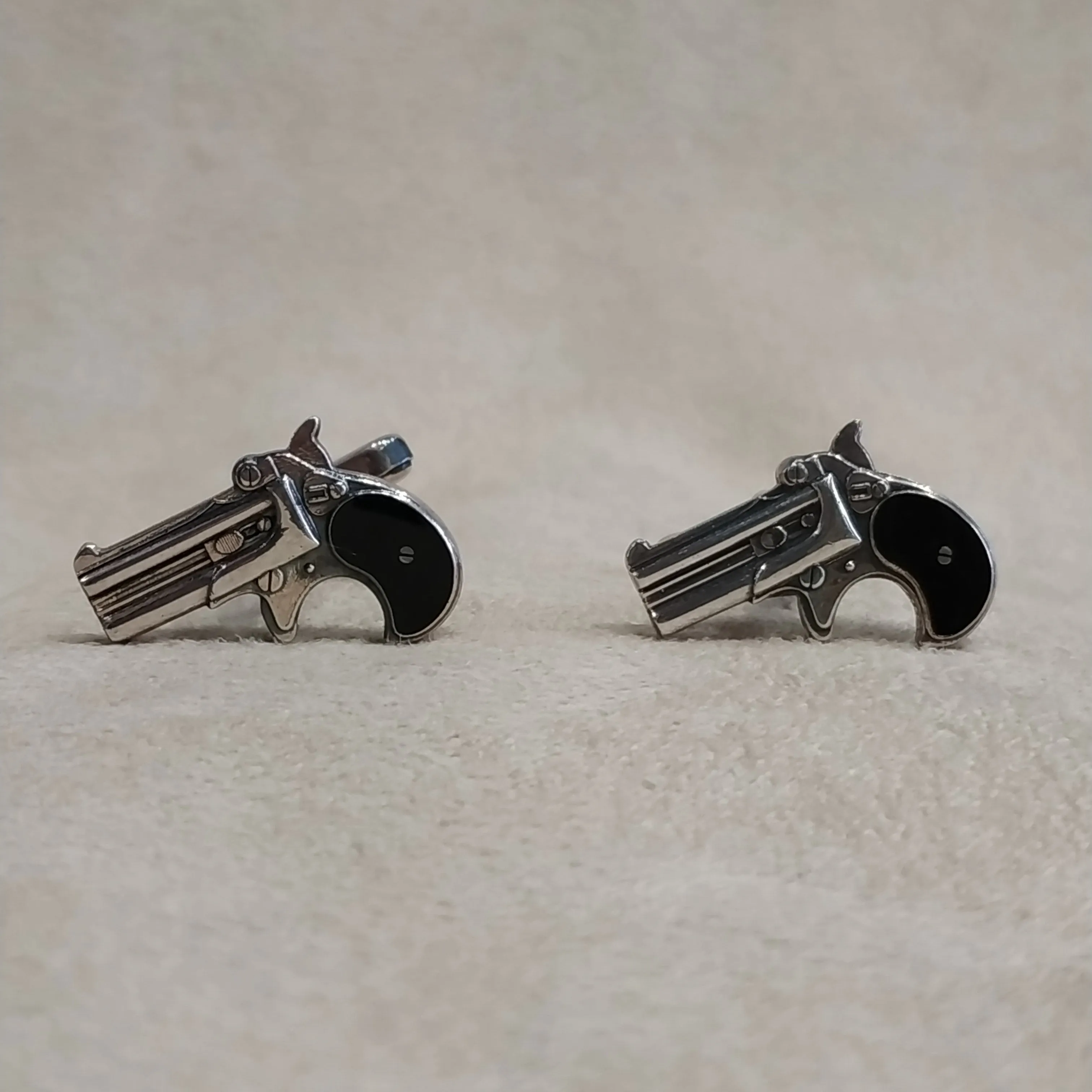 Revolver Pistol Cufflinks