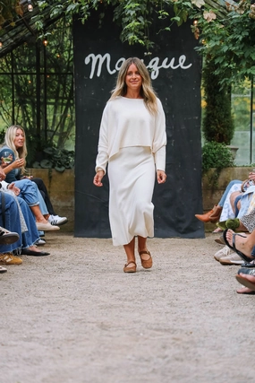 Ribbed Sweater Dress Countryside-Style