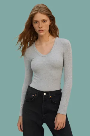 Easy Fit Wear Lightweight Wear Robyn Tee - Heather Grey