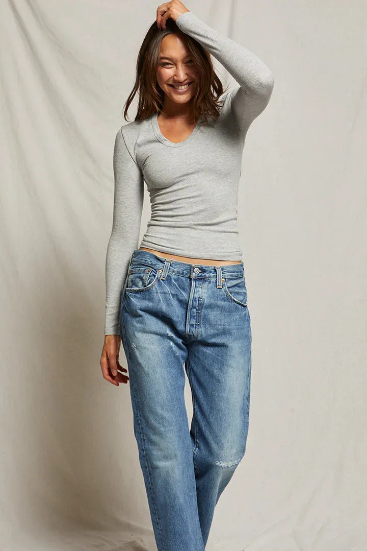 adults' Robyn Tee - Heather Grey