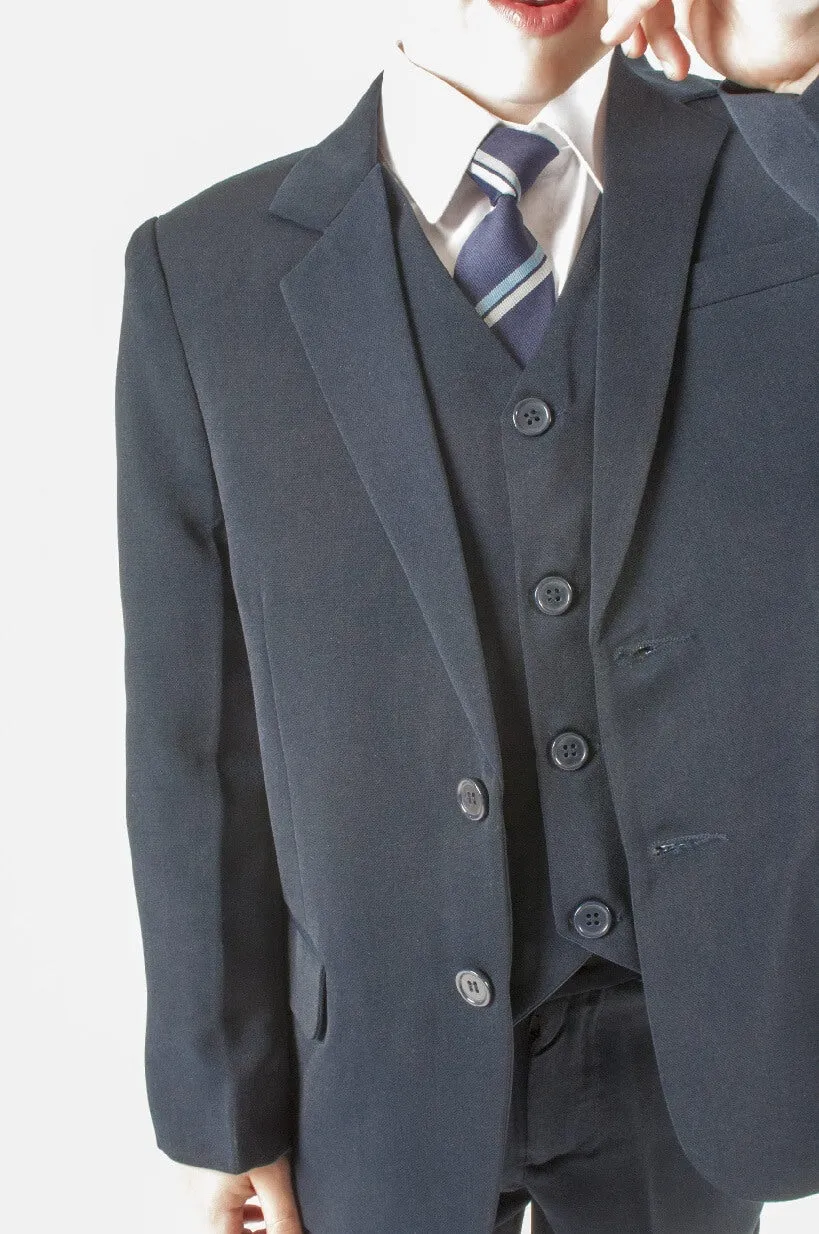 Ronnie - Navy Blue 5 Piece Suit