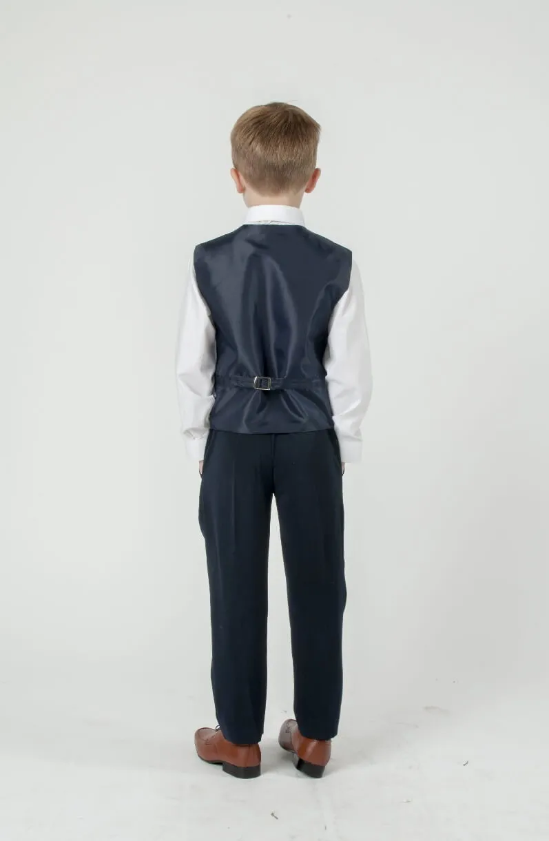 Ronnie - Navy Blue 5 Piece Suit