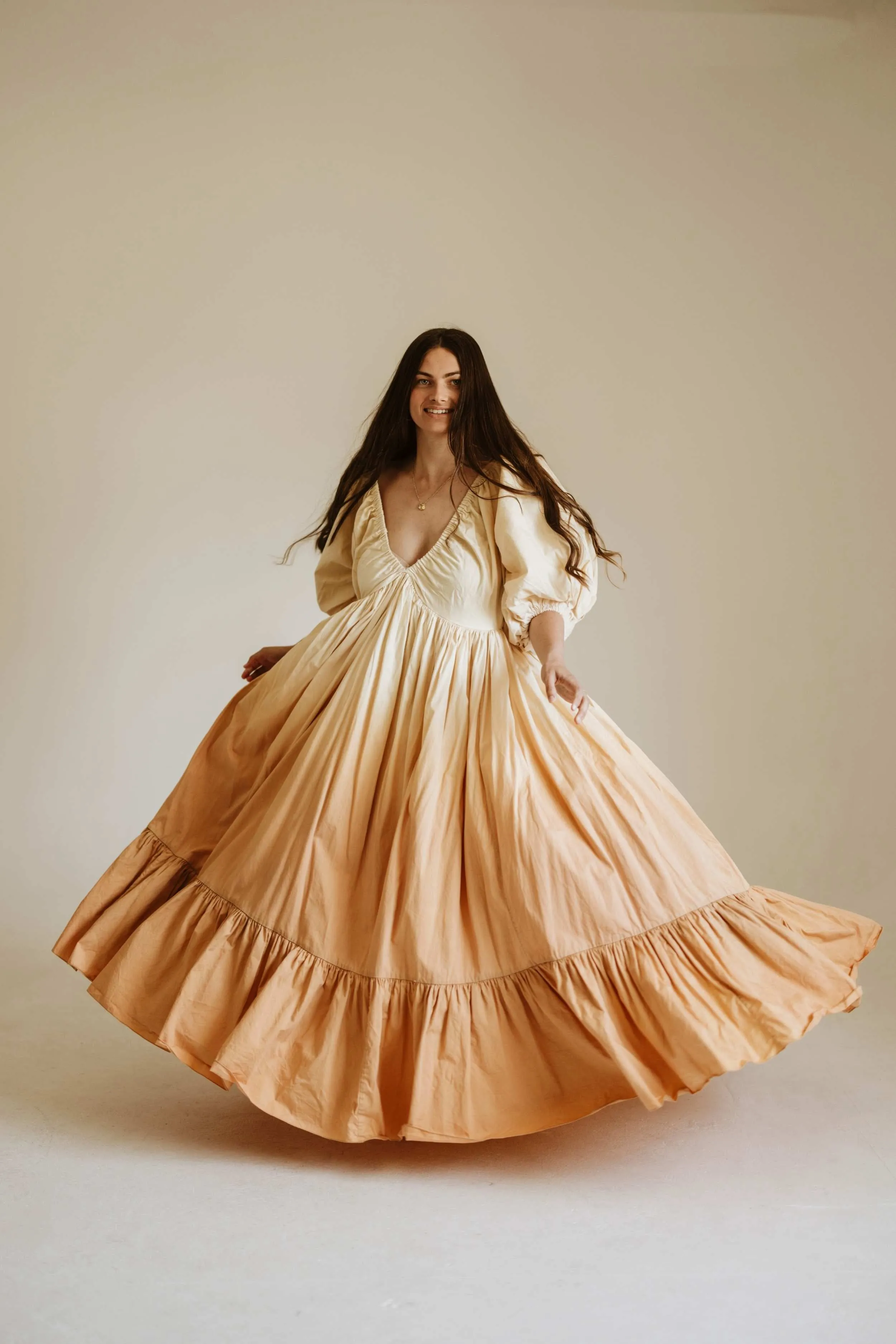 Rooh Collective Birthday Gown - Sun Ombre