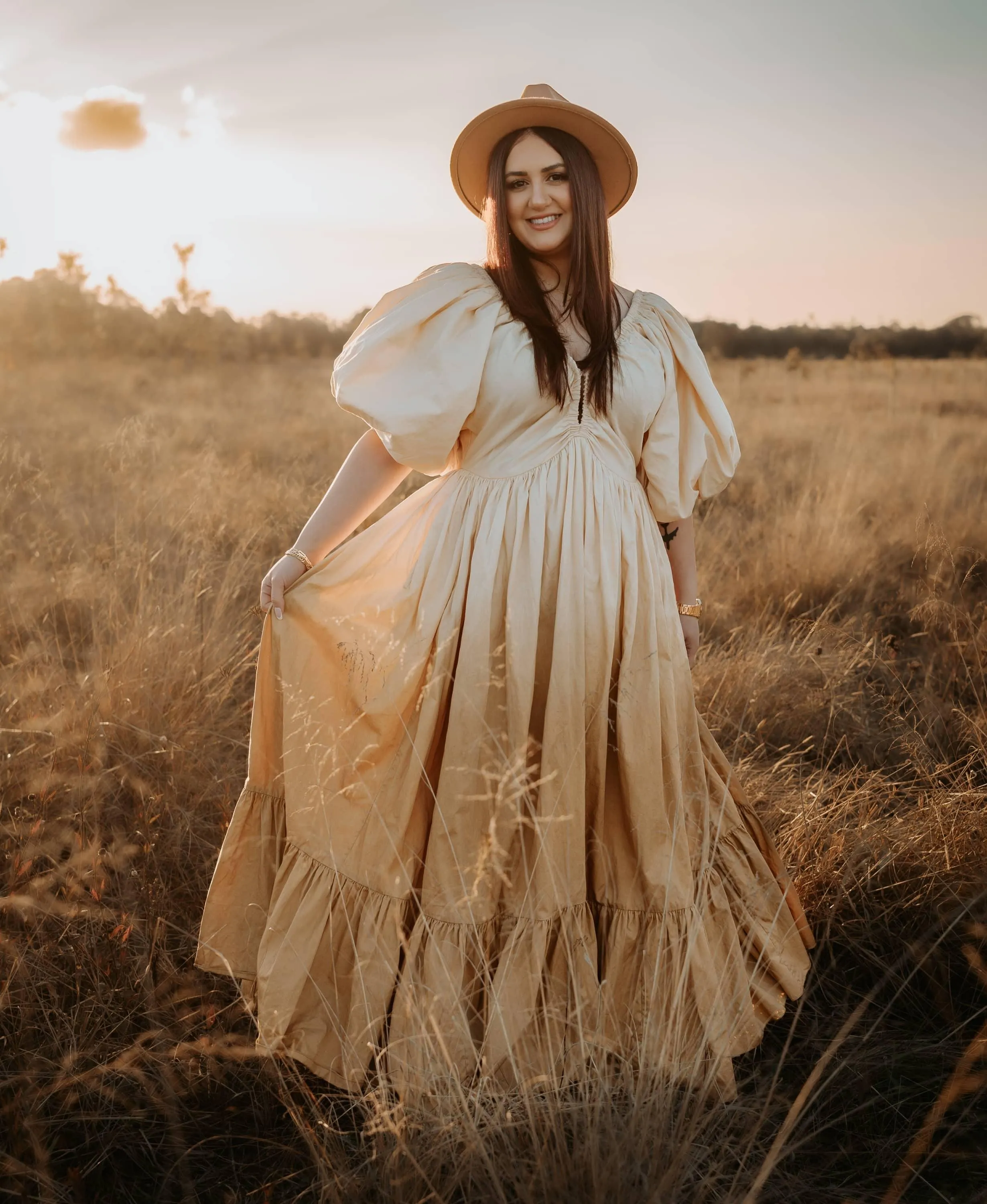 Rooh Collective Birthday Gown - Sun Ombre