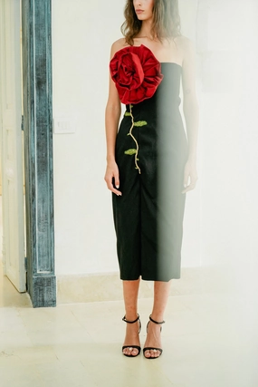 Rose Des Vents Dress Flatlock Seam Design