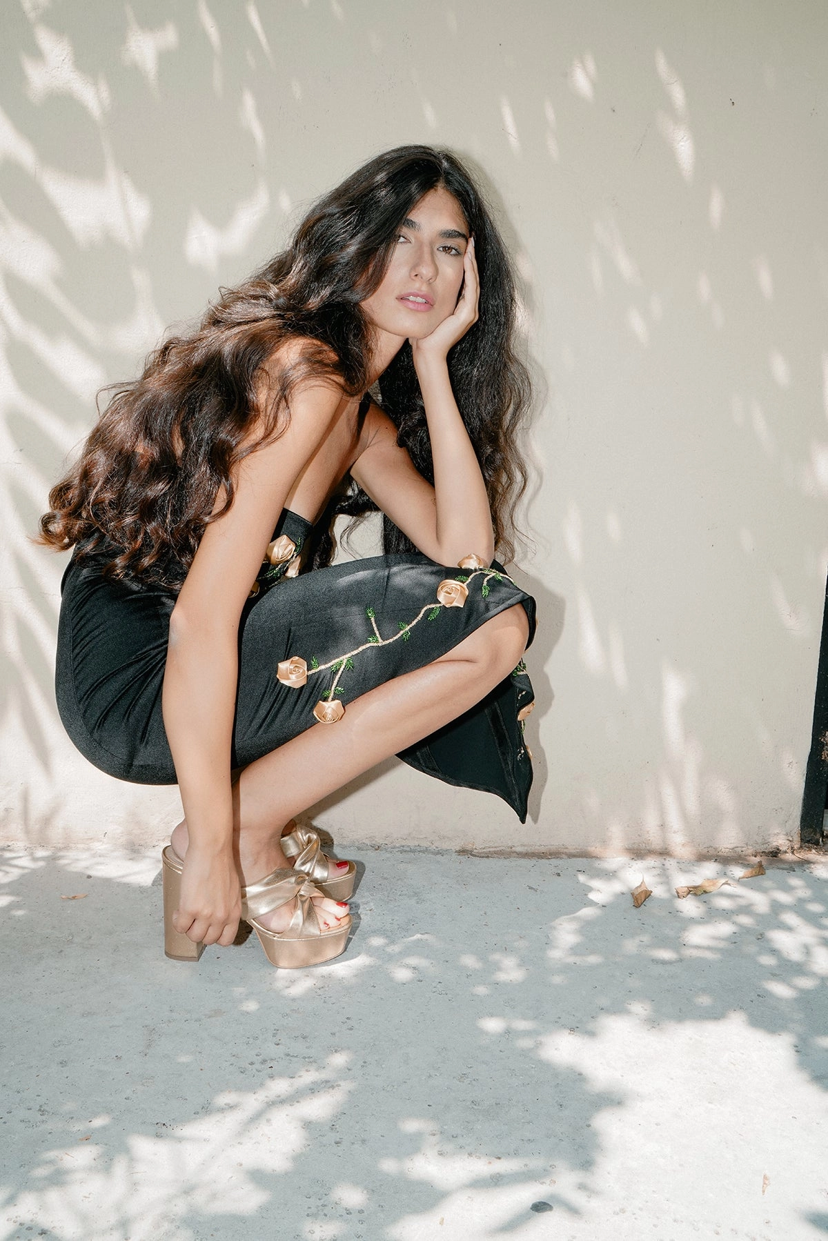 Rosette Dress Office Look