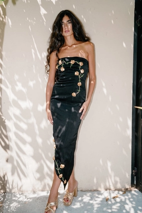 NonToxicCoating DoubleStitching Rosette Dress