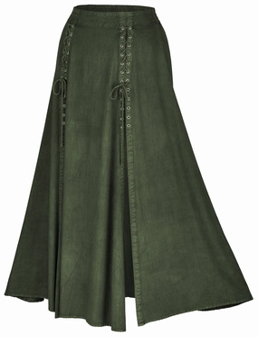 Rowan Maxi Overskirt Limited Edition Moss Green Non Irritating Edges