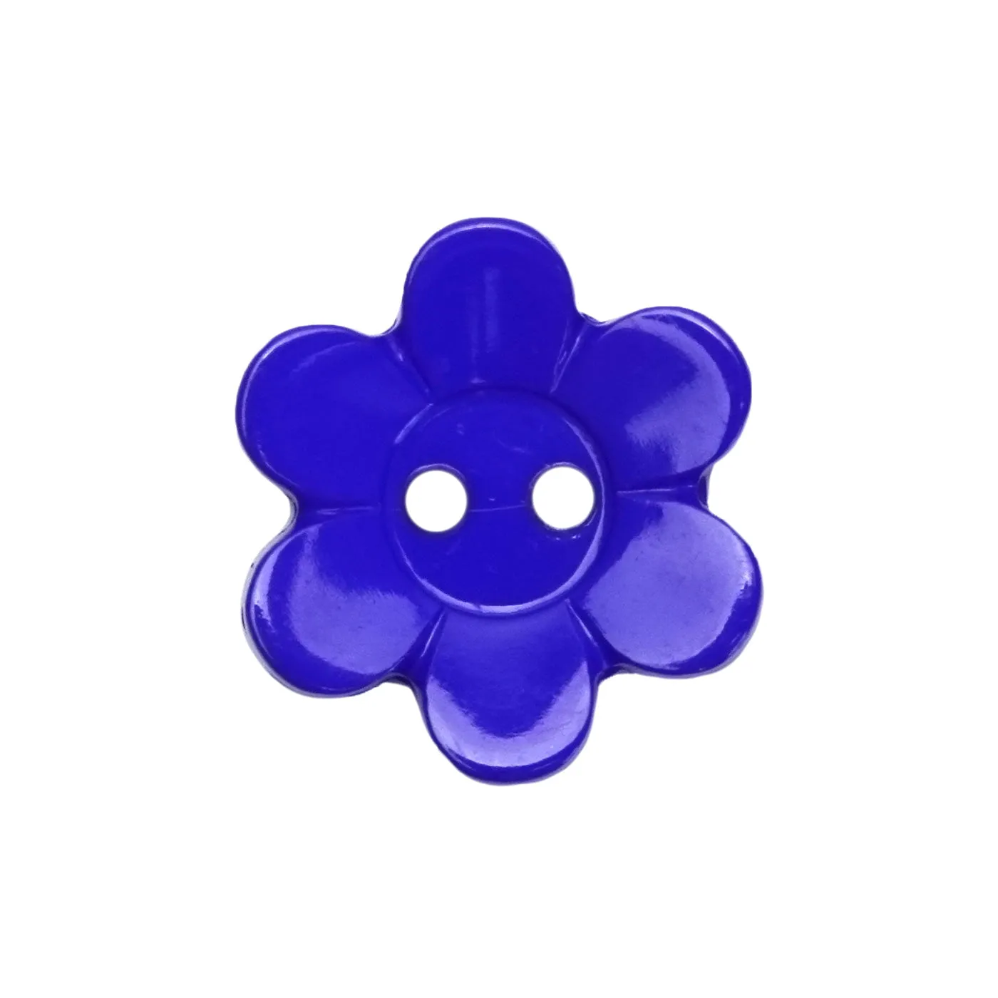 Royal Blue Daisy Buttons (5 Pcs) - 13mm, 15mm or 18mm