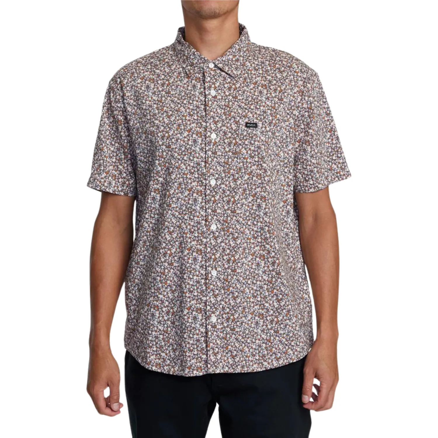RVCA Micro Gardens Short Sleeve Button Down Shirt - Men's
