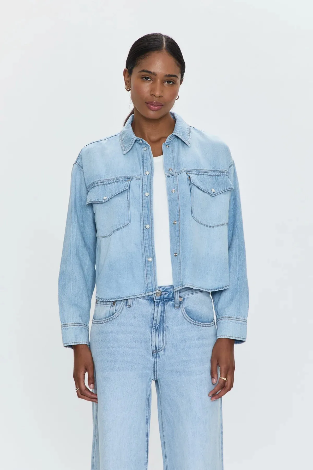 Sadie Classic Workwear Shirt MultiPanel Design